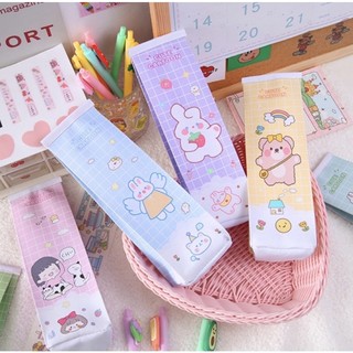Túi bút bé gái, gấu thỏ, cute cartoon