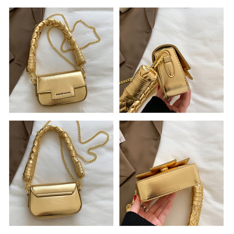 Túi Xách Đeo Vai Mini Màu Laser Thời Trang Mới Cho Nữ