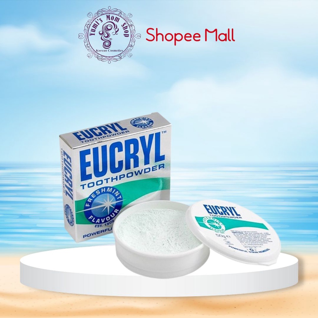Bột Làm Trắng Răng Hương Bạc Hà Eucryl Tooth Powder Freshmint 50g