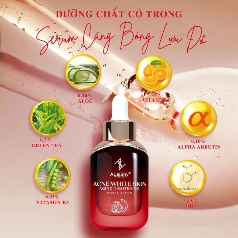 Serum Alaishy Căng Bóng Lựu Đỏ