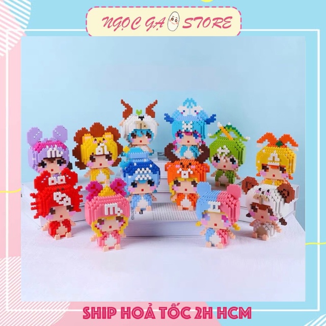 Bộ Đồ Chơi Lắp Ráp Lego 12 Cung Hoàng Đạo Mô Hình Tự Lắp Ghép Xếp Hình