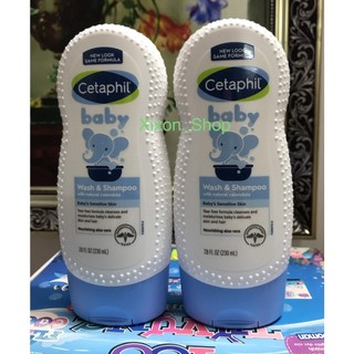 Sữa tắm gội toàn thân Cetaphil dành  cho bé (230ml)của Mỹ