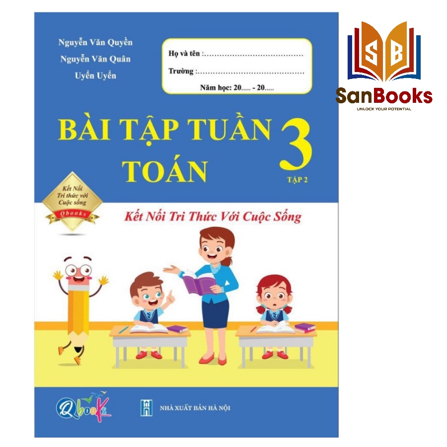 Combo Bài Tập Tuần và Đề Kiểm Tra Toán 3 - Học Kì 2 - Kết Nối Tri Thức Với Cuộc Sống (2 cuốn)