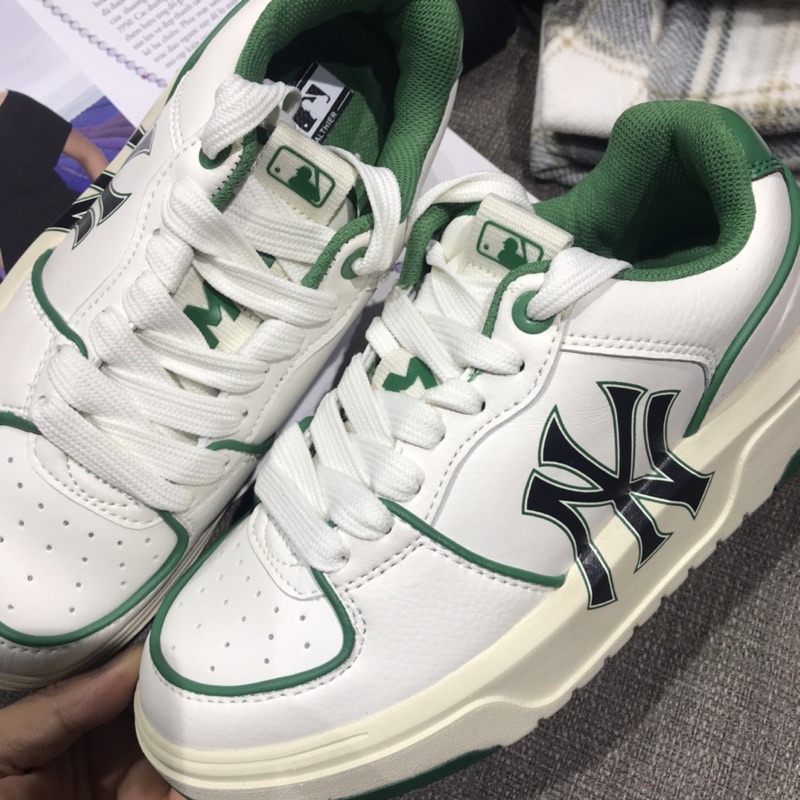 Giày thể thao đế cao trắng đen Linear m. lb