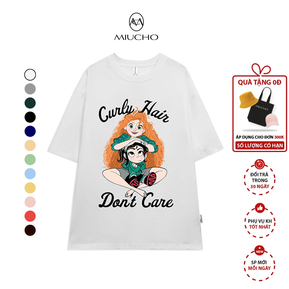 Áo thun trắng tay lỡ form rộng đẹp oversize, áo phông trắng nữ tay lỡ hàn quốc cotton AT270 Miucho in Graphic