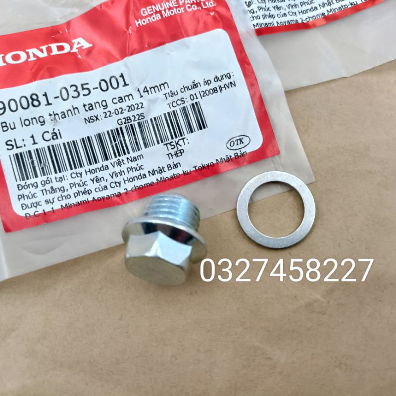 Ốc bu lông tăng sên, xích cam xe DREAM ,WAVE ,FUTURE .... zin honda 14mm