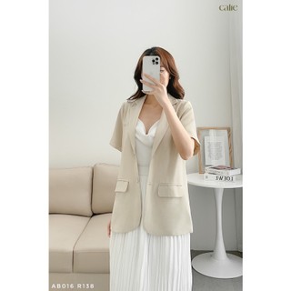 Áo blazer basic cộc tay trẻ trung Calie AB016