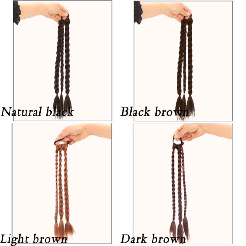 Cột tóc giả tết rít cute-hàng móc tay