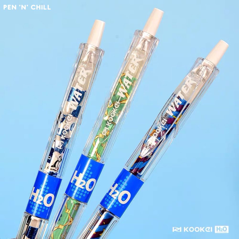 Bút gel Kookei H2O trong suốt tối giản - Cỡ ngòi 0.5mm