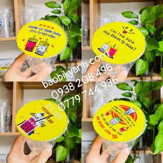 Cuộn màng ép ly, keo dán nắp ly, màng dập cốc