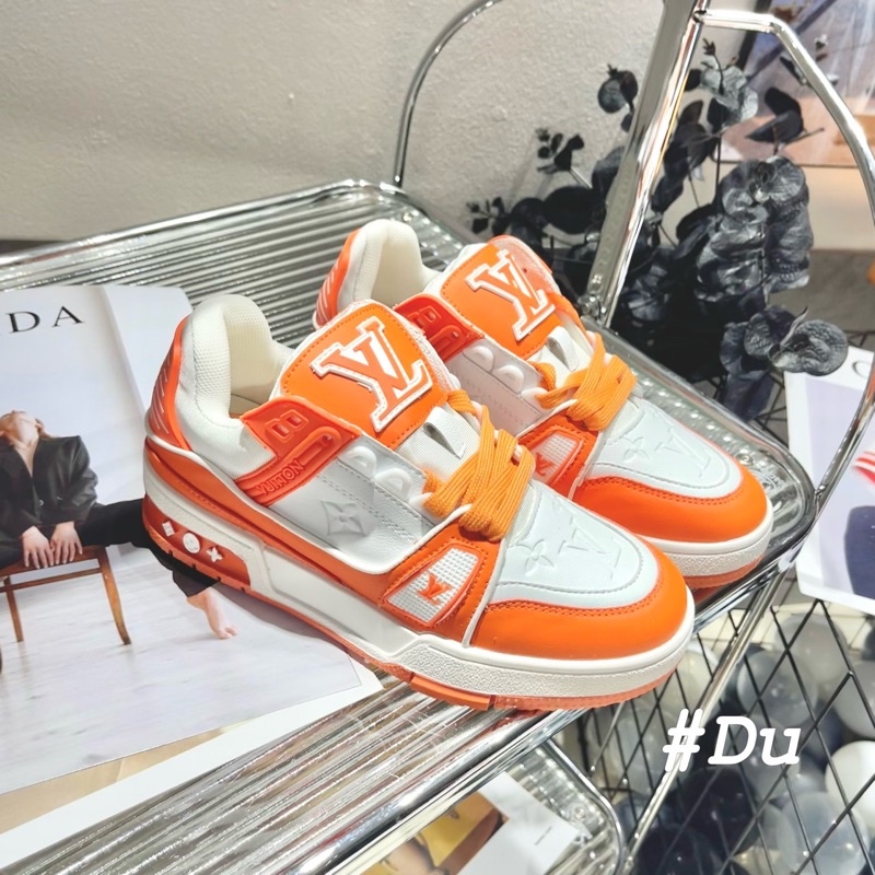 Giày thể thao nữ lv cam phối màu fullbox