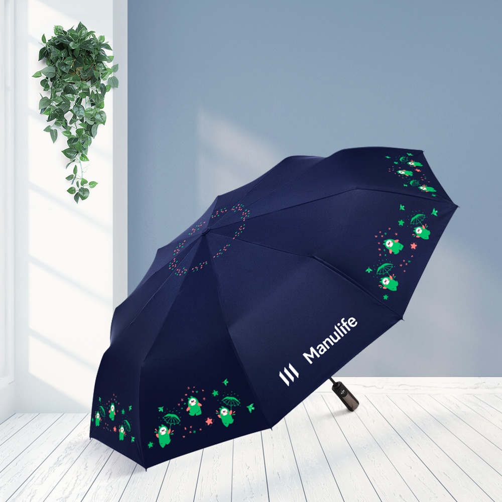 Ô Dù Manulife Ô Che Mưa Gấp Gọn Họa Tiết chống tia UV Bảo Vệ Da