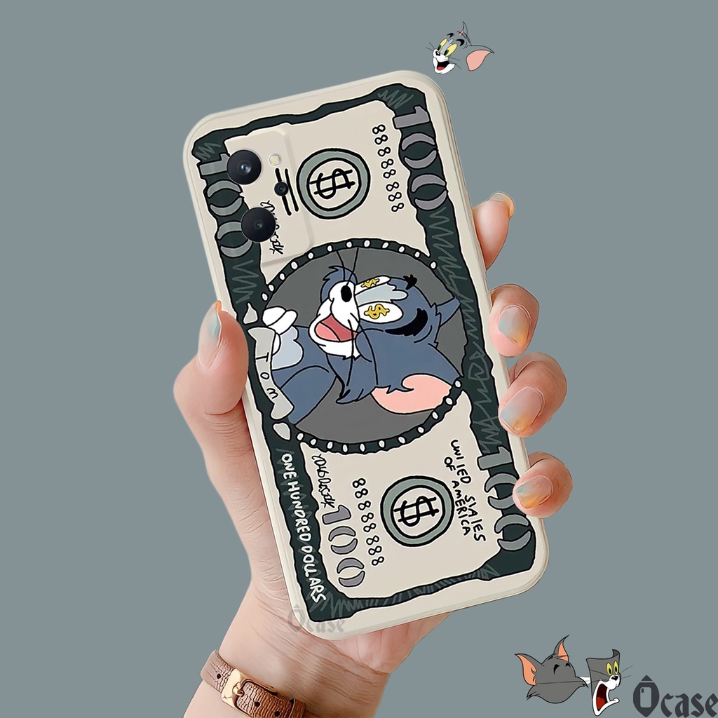 Ốp lưng Realme 9i / Oppo A96 4G in hình Mèo và Chuột cạnh viền vuông có bảo vệ camera