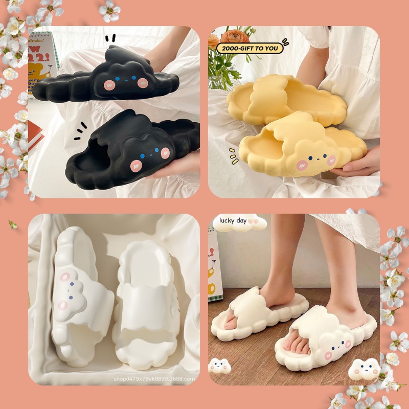 Dép bánh mì quai ngang đế cao 3CM, Dép nhựa nữ đám mây cao cấp siêu nhẹ, êm chân 3FASHION - 3250