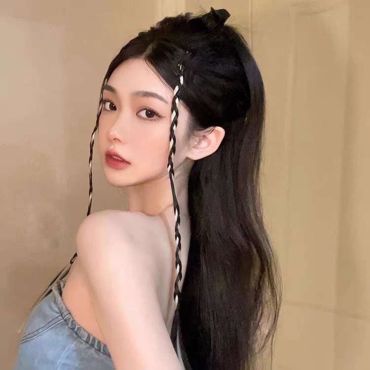 Bím Tóc Giả Thắt Bím Đấm Bốc Bắt Sáng Tự Nhiên Mát Mẻ Dành Cho Nữ