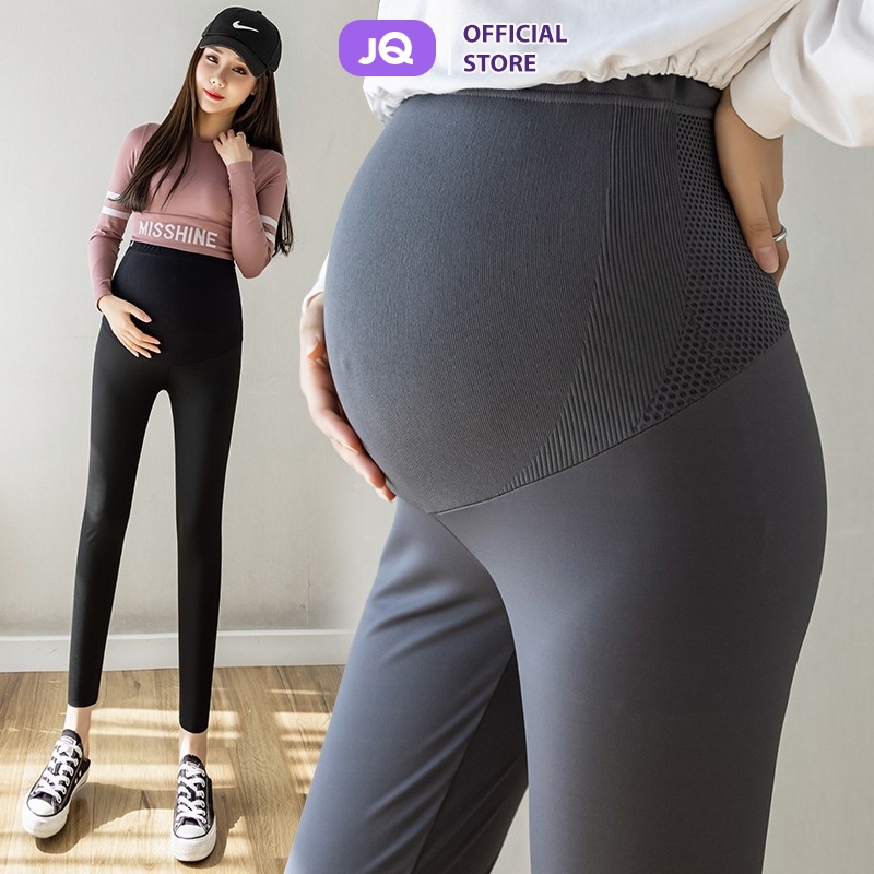 Quần legging bầu Airy Supportive Joyncleon Kissmom vải thun thông hơi mùa xuân hè thu - Mã KL02