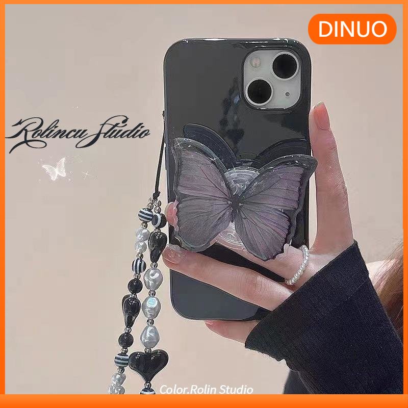 Ốp lưng iphone Ốp Điện Thoại Màu Đen Hình Bướm Cho iphone 14 / 6 / 6plus / 6splus / 7 / 7plus / 8 / 8plus / xs / 11 / 12 / 13 / pro / max / plus / promax