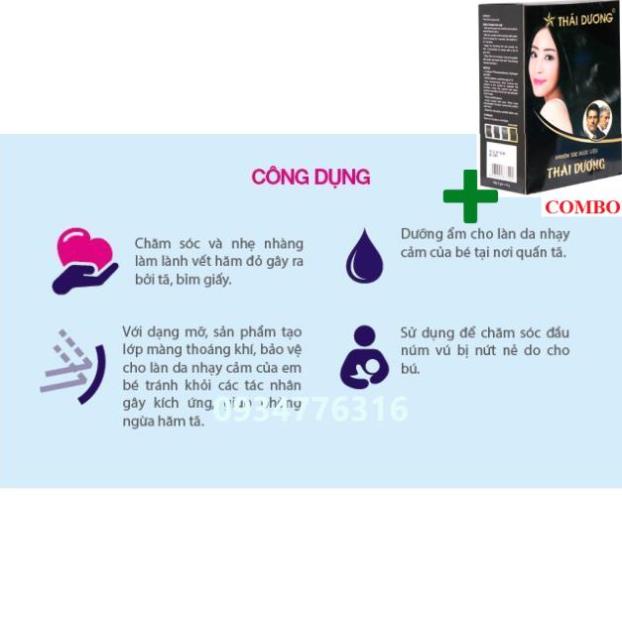 Combo Gội Là Đen Thái Dương+ ✅ Kem chống hăm Bepanthen Balm dạng kem mỡ - tuýp 30g