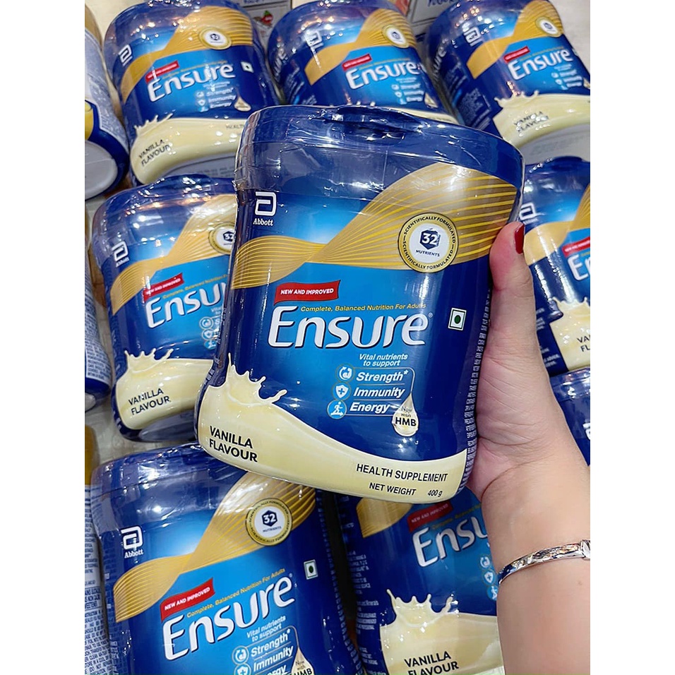 {Mẫu mới} Sữa dinh dưỡng dành cho người lớn tuổi, bệnh,ốm EN.SURE 400g - siêu thị costco mỹ