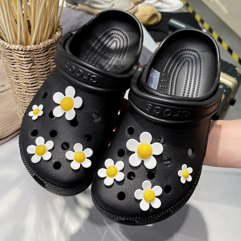 Phụ Kiện Khóa Giày Crocs Hình Hoa Cúc Xinh Xắn