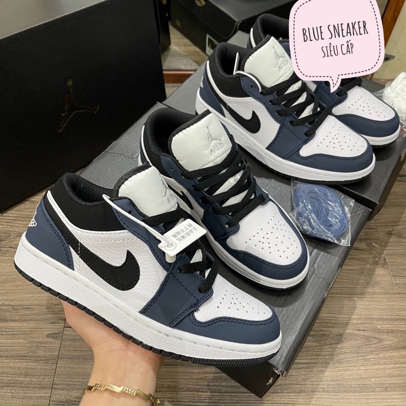 Jordan xanh than cổ thấp . Giày jd1 xanh low 11 sneaker nam nữ full box