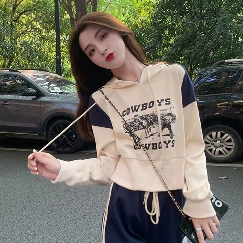 Jiashucheng Bộ Đồ Thể Thao Phong Cách Preppy Nhỏ Nhắn Phong Cách Phương Tây Cho Nữ