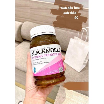Tinh dầu hoa anh thảo Blackmores Evening Primrose Oil 1000 đẹp da cân bằng nội tiết tố lọ 190v nội địa Úc
