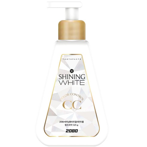 Kem đánh răng làm trắng cao cấp dạng vòi tiện lợi 2080 Shining White Pump Toothpaste 325g