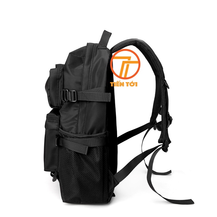 Balo Nam Đi Học Mã TH13110, Balo Laptop Sử Dụng Đa Năng Chất Vải Dày Mềm Màu Đen