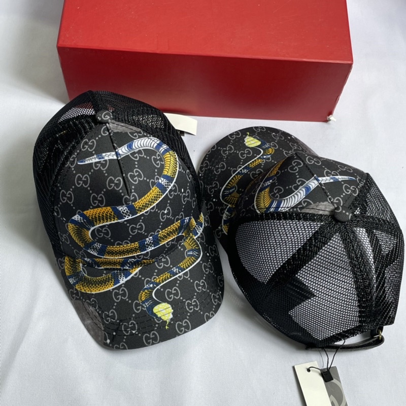 Mũ lưỡi trai,nón kết phối lưới GG In 3D hình Rắn