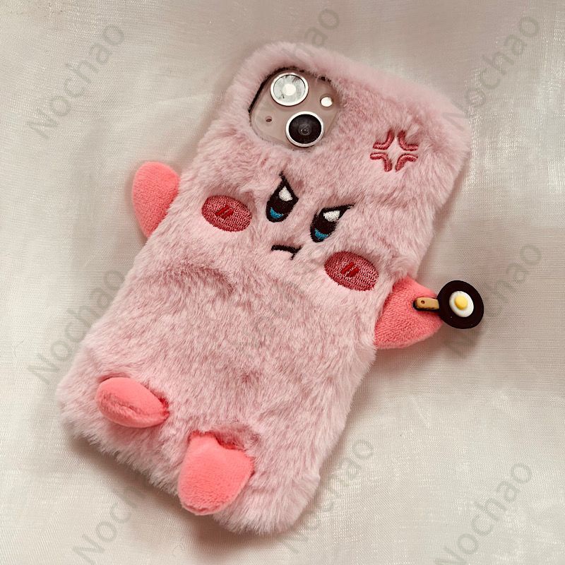 Ốp Điện Thoại Phủ Lông Mềm Chống Sốc Hình Angry Star Cho iPhone14 pro max iPhone13 iPhone11 iPhone12promax 13 / 11 xsmax / 14