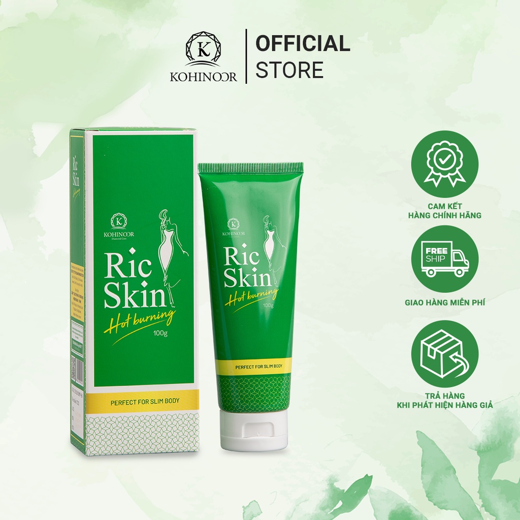 Kem tan mỡ RIC SKIN HOT BURNING Kohinoor 100g