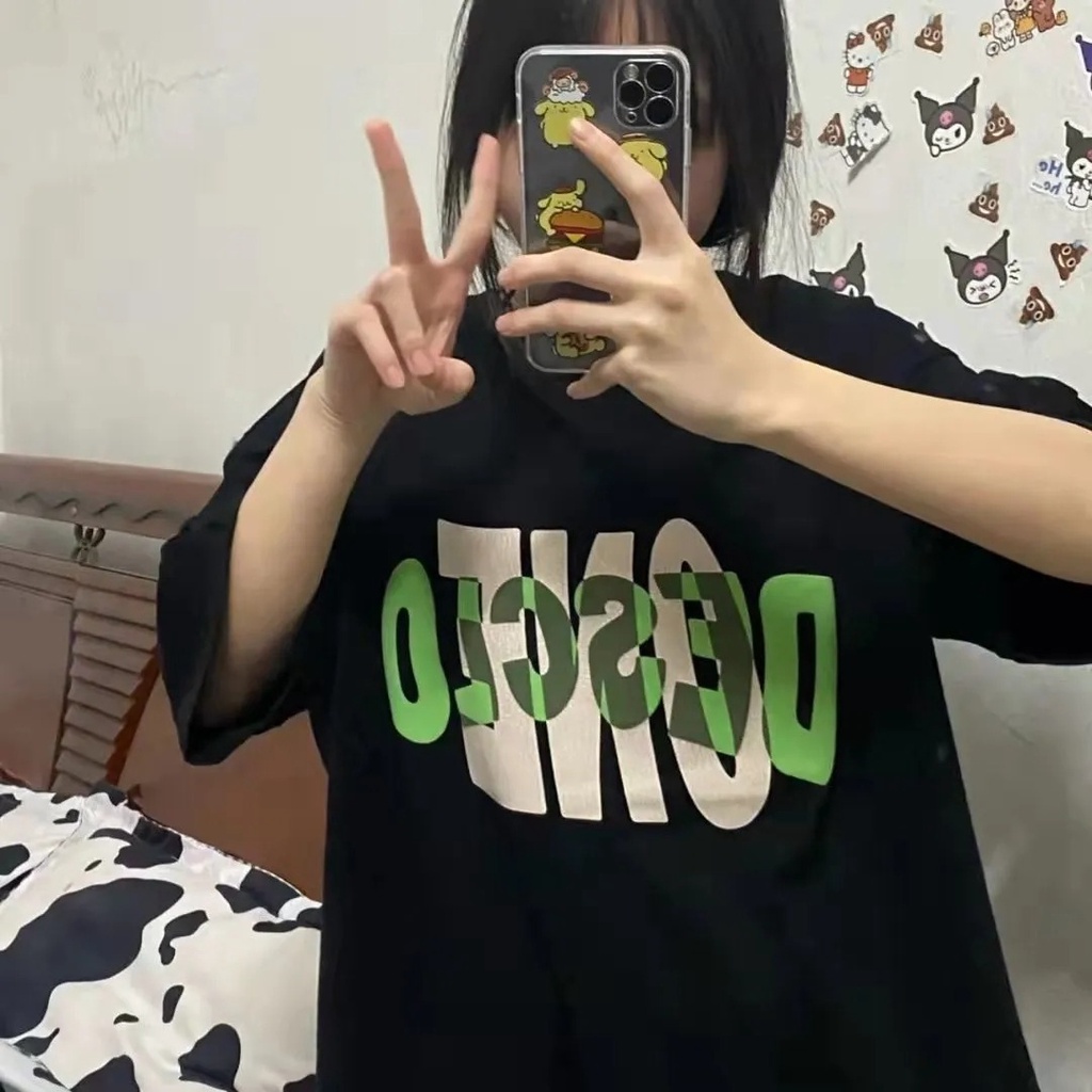 NRVP Áo Thun Unisex Mùa Hè Dáng Suông Tay Cộc Phong Cách Hàn Quốc Cho Nam Nữ