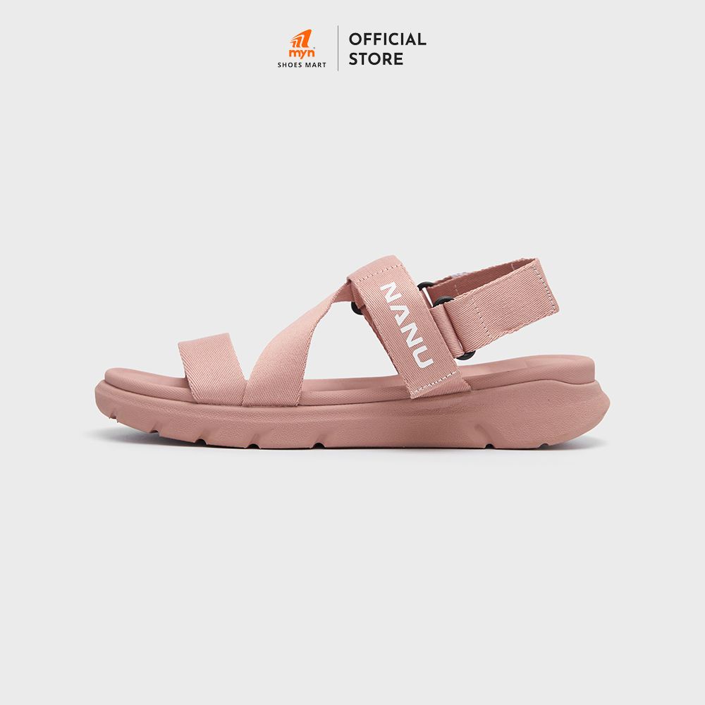 Sandal nữ NANU NN12 ALL PINK quai chéo tháo rời đế EVA 3cm công nghệ phylon chống trơn trượt siêu êm