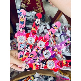 Đồng hồ đập tay, Đồng hồ điện tử dán tay cho bé công chúa, người nhện, heo peppa, chuột mickey,… dễ thương (ảnh thật)