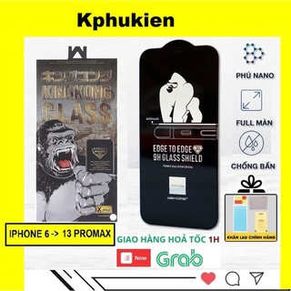 Kính Cường Lực IPhone Kingkong WK Full Màn IP 6/6s/6Plus/7/8/7Plus/8Plus/X/XS/XR/XSMAX/11/11promax/12promax/13/13promax