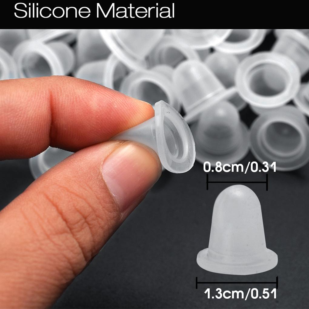 Set 100 Cốc Silicone Mềm Đựng Mực In Màu Trang Điểm Vĩnh Viễn Dùng Tại Nhà / Salon