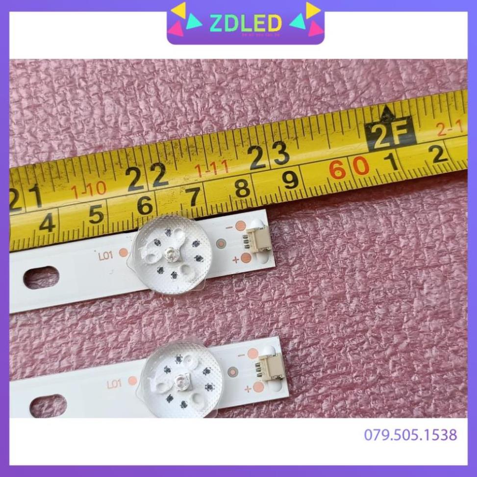 THANH LED TIVI ASANZO 32T800 32S800 32S890 JL.D32061330-083AS-M HÀNG ZIN HÃNG MỚI 100%, BỘ 2 THANH MỖI THANH 6 BÓNG 3V