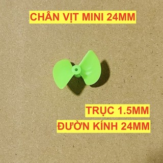 Chân vịt mini 24mm trục 1.5mm xanh chế thuyền diy lk0722