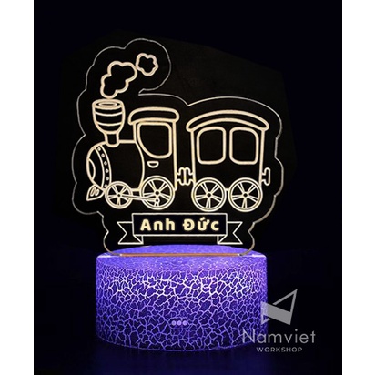 Đèn ngủ 🔥LED 3D🔥 trẻ em_khắc tên theo yêu cầu