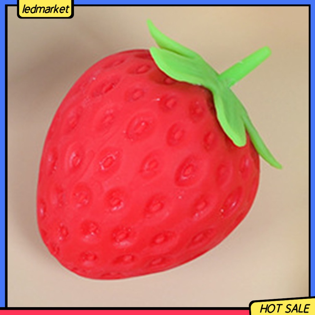 Đồ Chơi Xốp Squishy Giảm Stress Hình Quả Dâu Tây Dễ Thương Cho Bé
