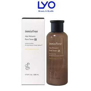 Nước Hoa Hồng Innisfree tro núi lửa Jeju Volcanic Pore Toner 2x 200ml.
