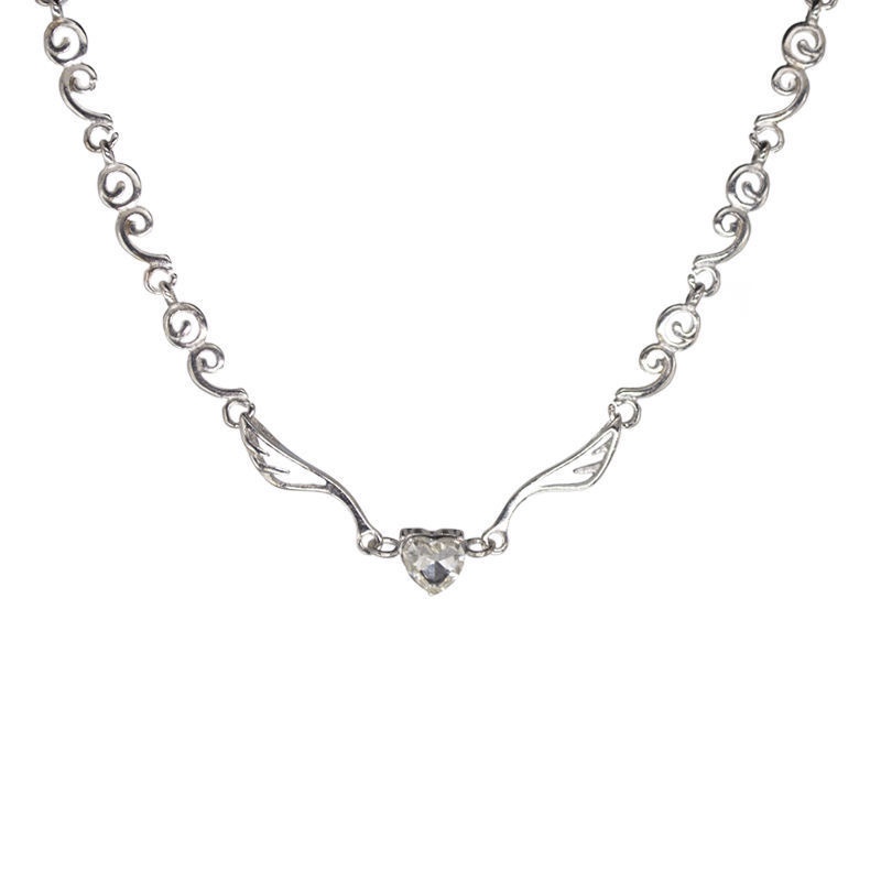 Vòng cổ AY mặt trái tim đính đá sang trọng cho nữ