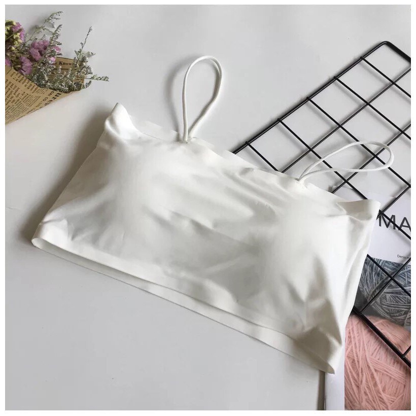 Áo Bra su đúc 2 dây xinh xắn, tập gym/yoga thể thao dáng crotop hàng xịn giá rẻ - Quây 2 Dây 311