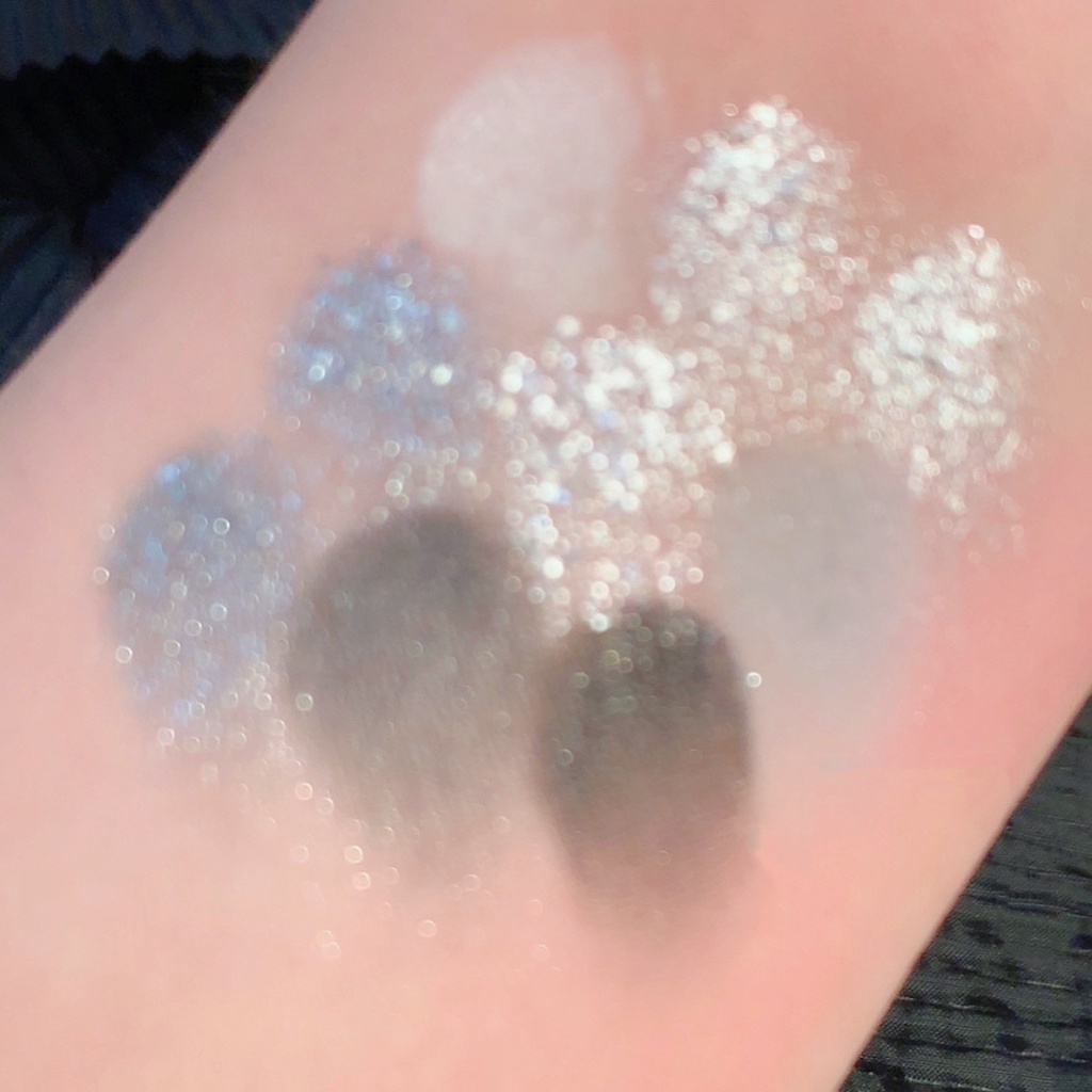 Bảng Phấn Mắt 9 Màu Khói Tông Lì Và Nhũ Kim Tuyến Trang Điểm Mắt Khói