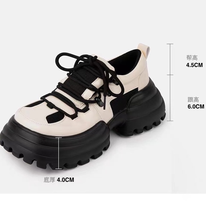 Giày Da Mũi Tròn Đế Dày Buộc Dây Kiểu Anh Thời Trang Cho Nữ