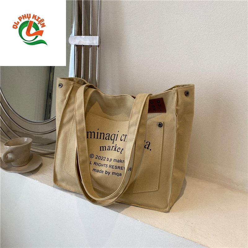 túi tote vải size lớn thời trang Hàn Quốc mới nhất túi tote dễ thương