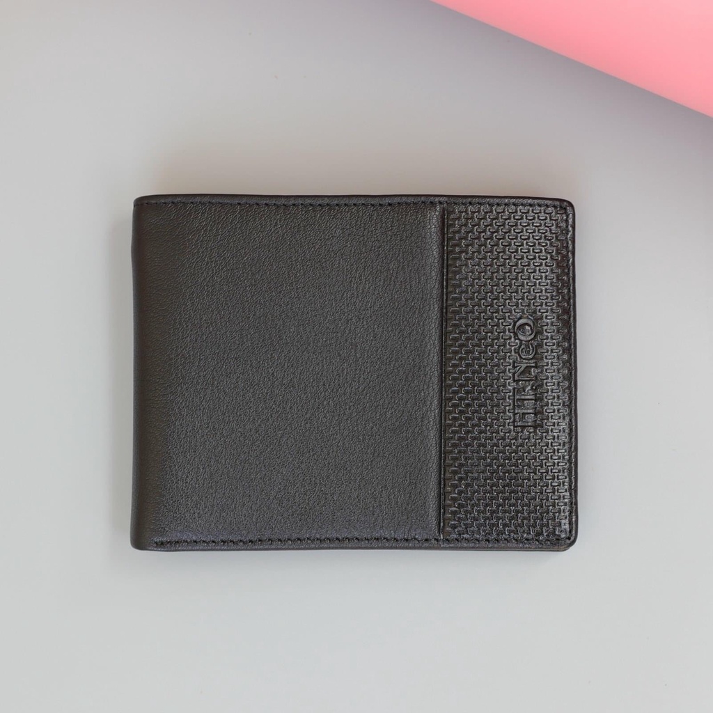 Ví ngang nam HT.NEO da bò nguyên miếng, thiết kế trơn sang trọng, nhiều ngăn, đường may tỉ mỉ VN38