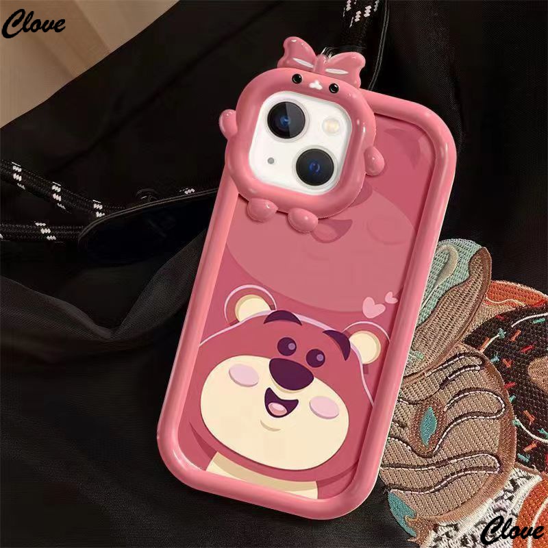 Ốp Điện Thoại Họa Tiết Giáng Sinh / Quả Dâu / Chú Gấu Dễ Thương Cho Iphone 11 120k 13prom8 7iPhone6 DFXV