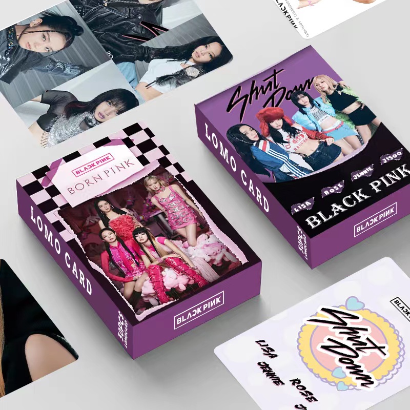 Blackpink Album Shut Down Born Pink Photocard Double-sided Color Printing Lomo Card